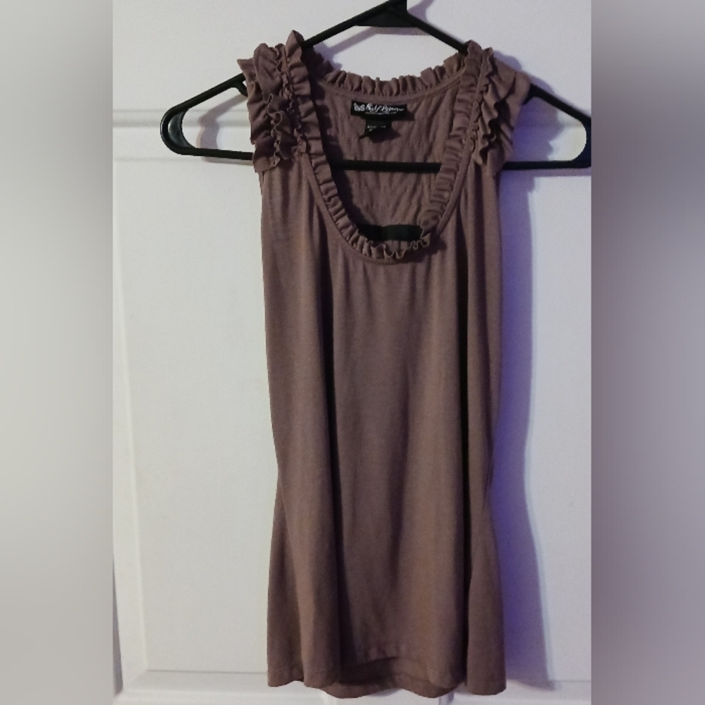 Cute Self Esteem tank with bow in back/Sz L